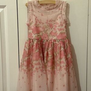 Zenzi Pink Floral Kids Dress